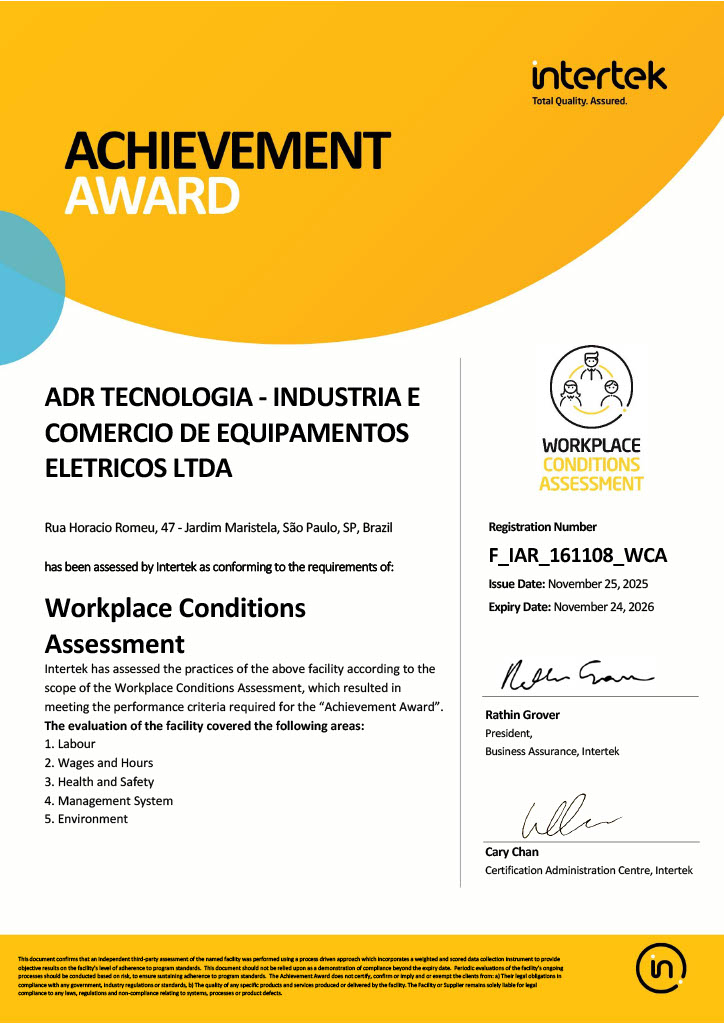 Certificação WCA - Intertek